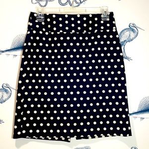 3/$15! Banana Republic Navy Polka Dot Skirt
